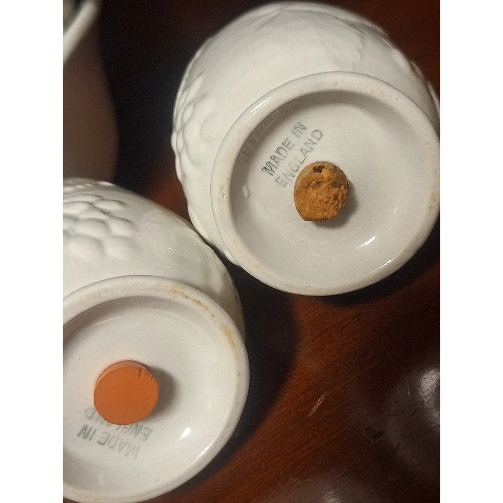 Ironstone salt and pepper shakers
